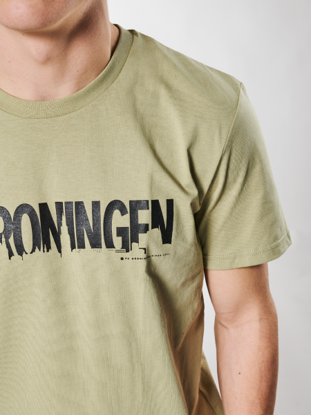 FC Groningen T-Shirt | Skyline Groningen | Salie Groen