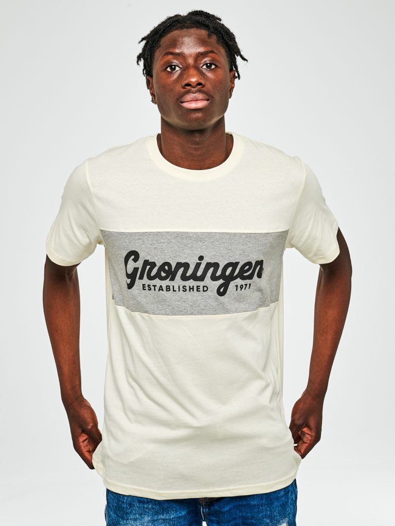 FC Groningen T-Shirt | Groningen | Beige-grijs