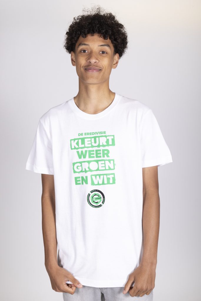 FC Groningen T-Shirt Kids | Eredivisie Kleurt Groen en Wit | Wit