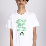 FC Groningen T-Shirt | Eredivisie Kleurt Groen en Wit | Wit