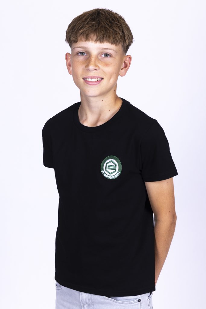 FC Groningen T-Shirt Logo | Zwart | Kids