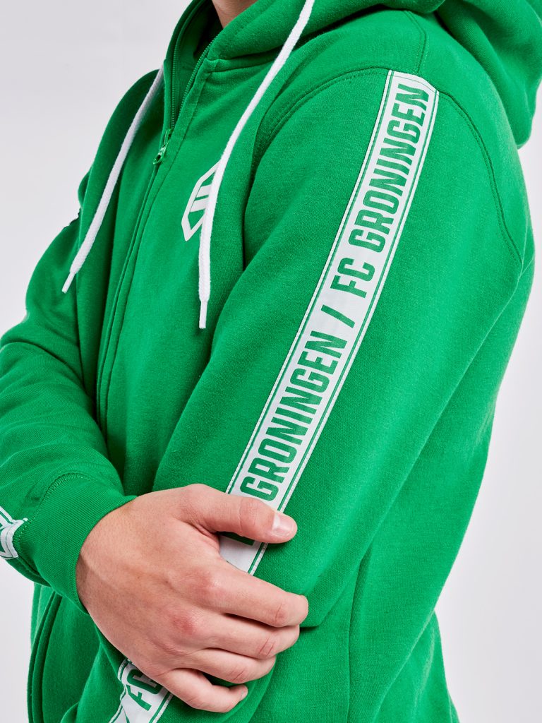 FC Groningen Full Zip Hoody | Taped | Groen
