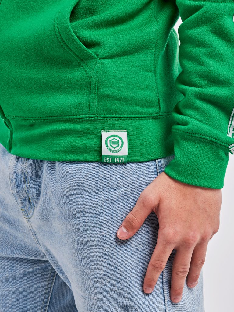 FC Groningen Full Zip Hoody | Taped | Groen