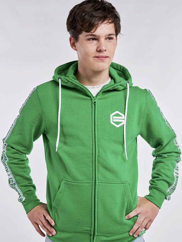 FC Groningen Full Zip Hoody | Taped | Groen