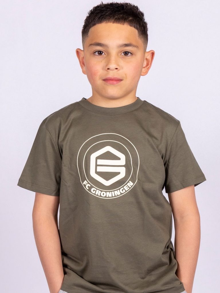 FC Groningen T-Shirt Logo | Khaki | Kids