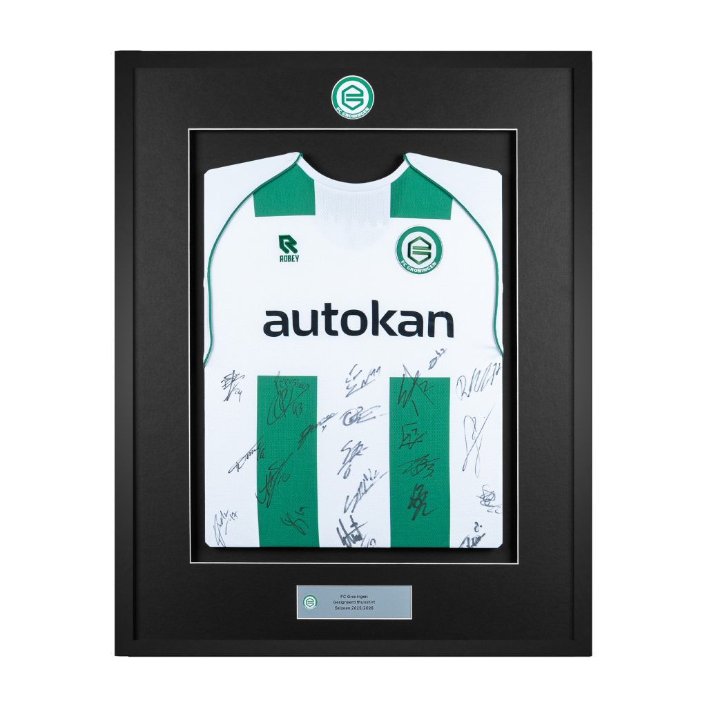 FC Groningen Ingelijst Gesigneerd Shirt 2025/2026