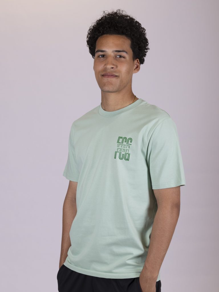 FC Groningen T-Shirt | Backprint GPS | Jade Groen