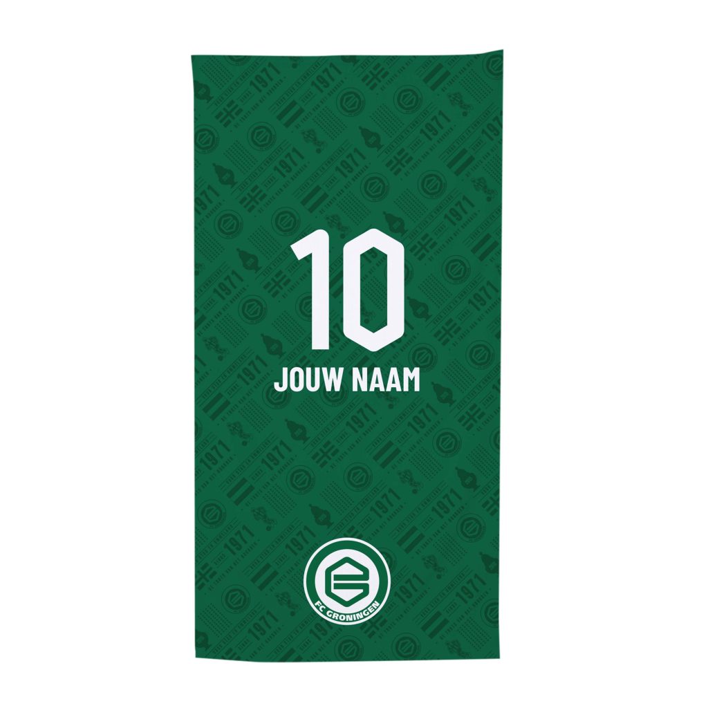 FC Groningen Handdoek met Naam/Nummer