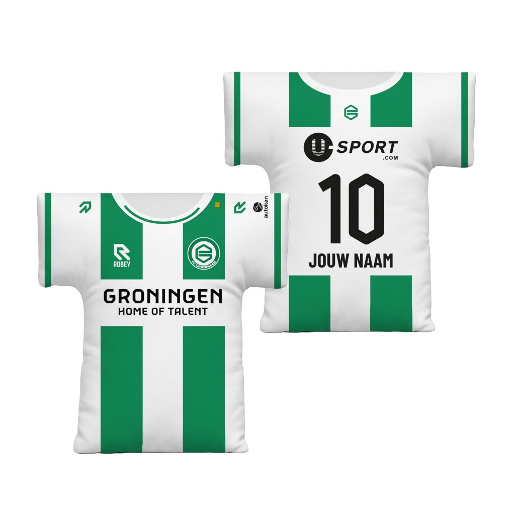 FC Groningen Shirtkussen Thuis Met Naam/Nummer