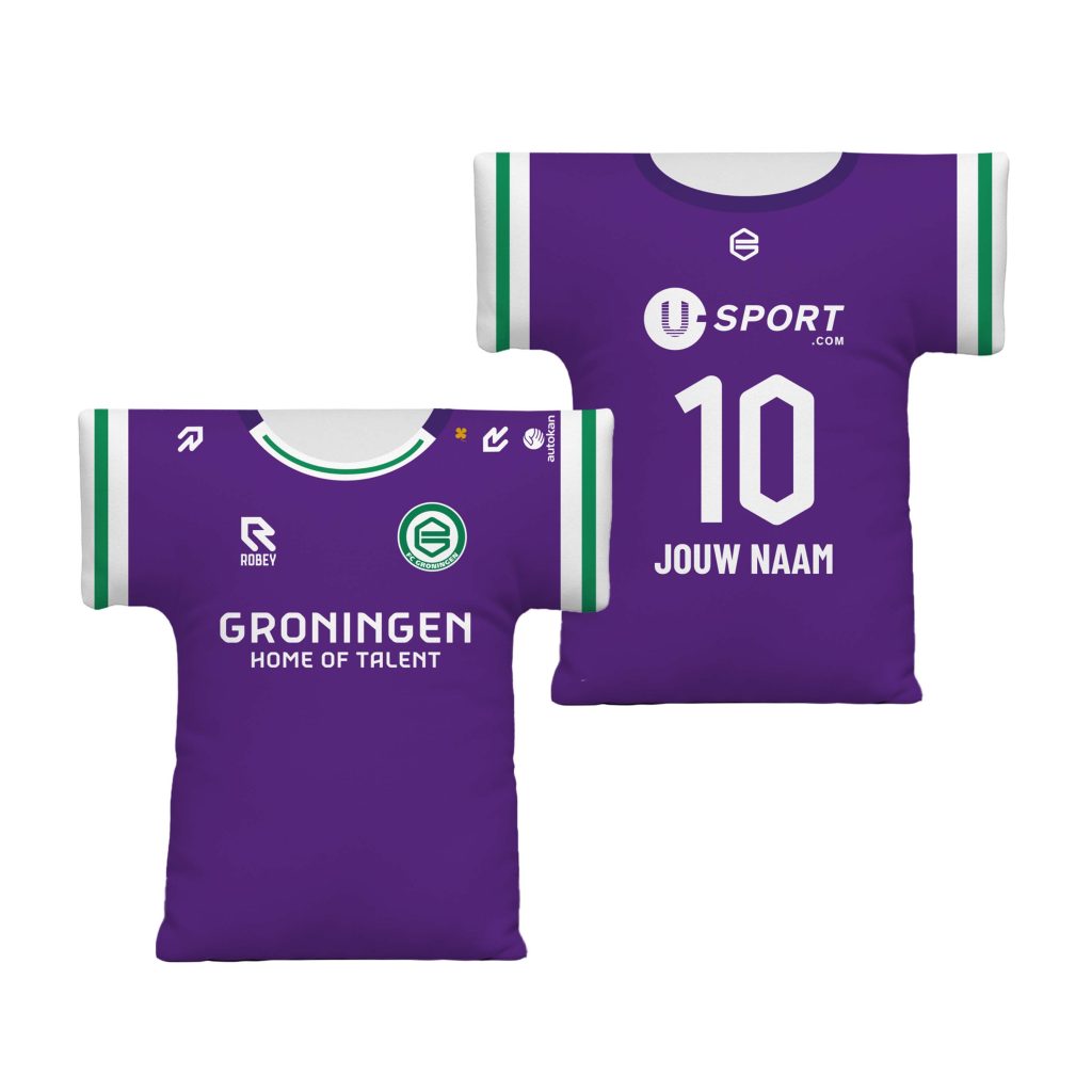FC Groningen Shirtkussen Uit Met Naam/Nummer